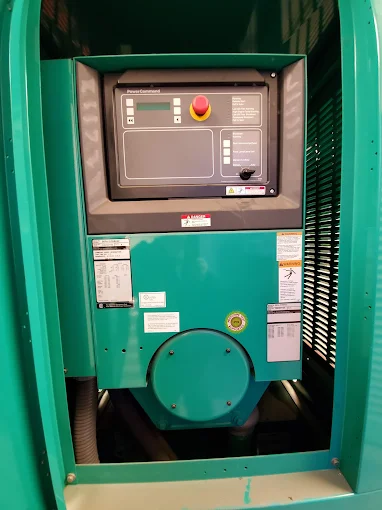 Generator control panel for backup power equipment
